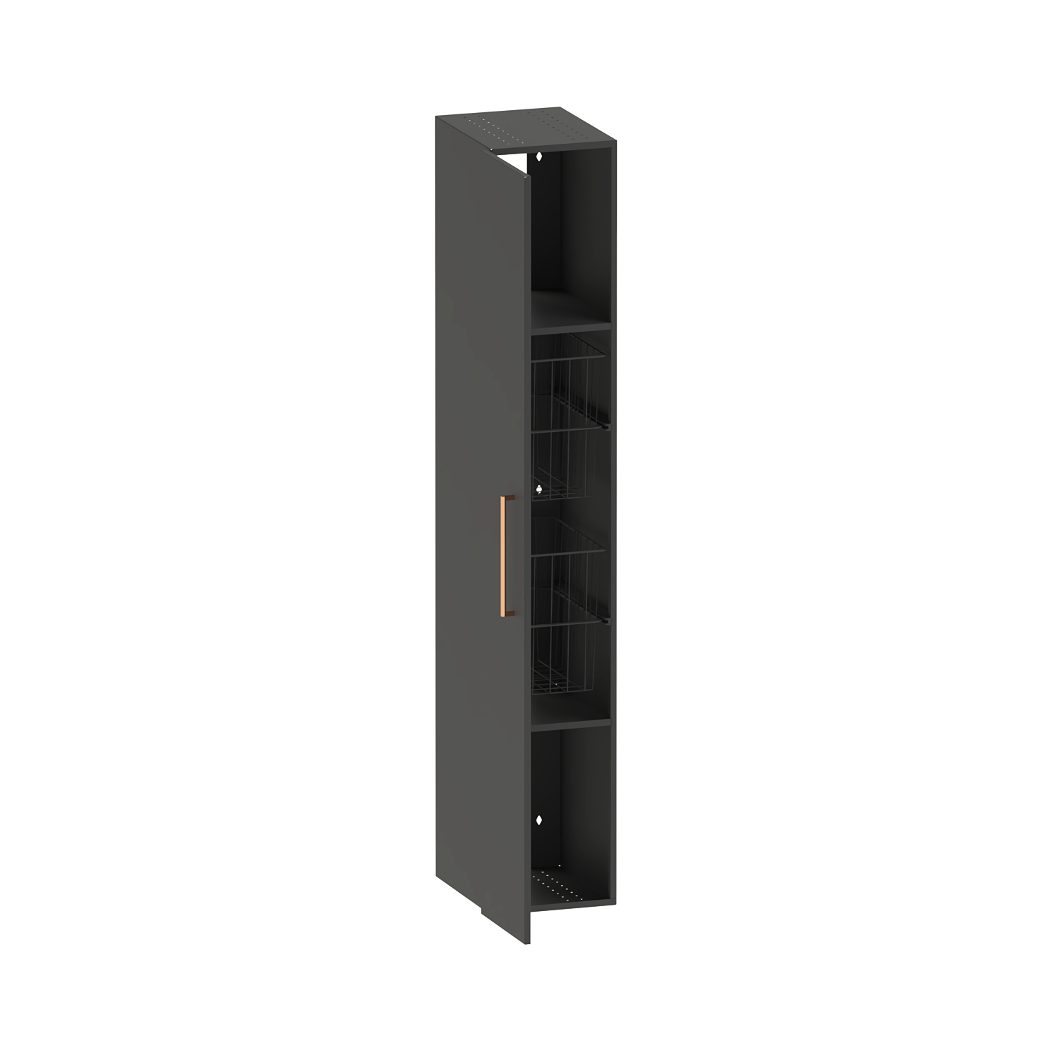 LAUNDRY CABINET SOLO 300 X 1700 X 400 GREY